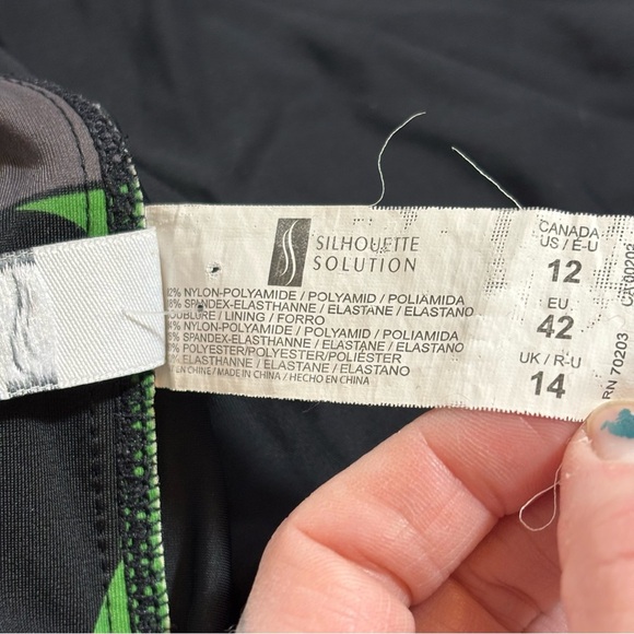 💥5/$25 Silhouette Solutions women’s black bikini bottoms in size 12 - Picture 6 of 6